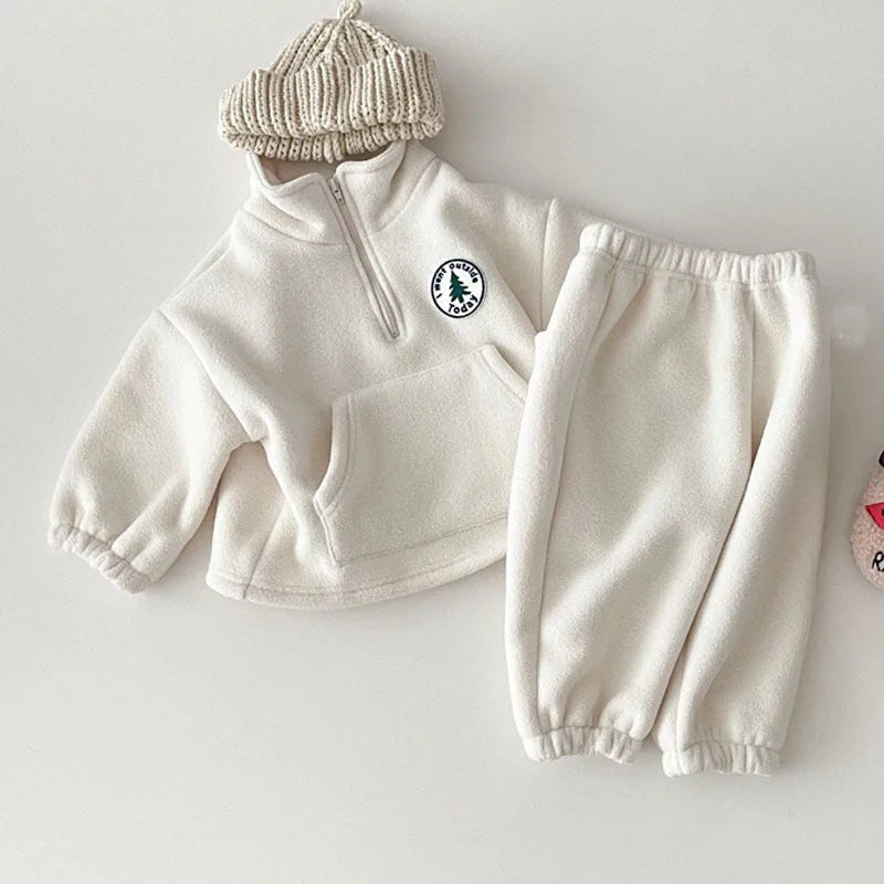 Cozy Cotton Pullover Top & Pants Set