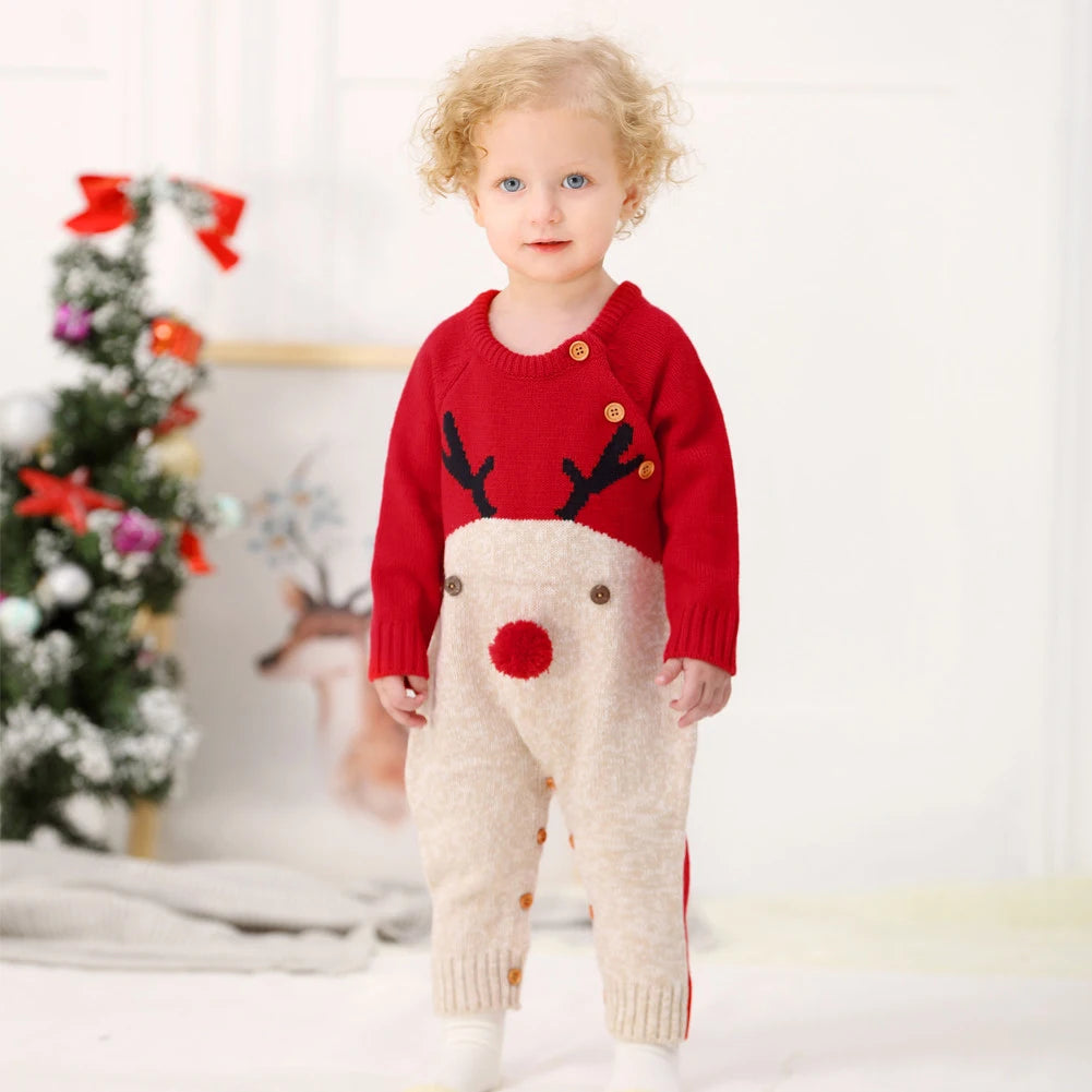 Knitted Wool Baby Jumpsuit