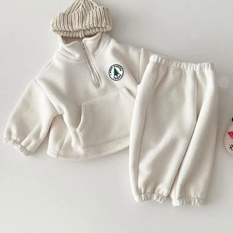 Cozy Cotton Pullover Top & Pants Set