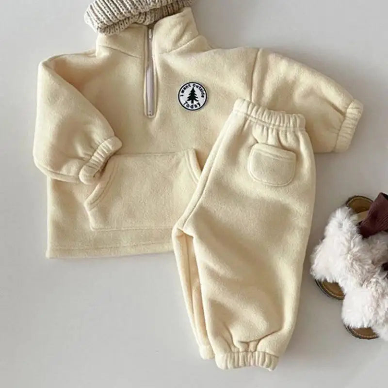 Cozy Cotton Pullover Top & Pants Set